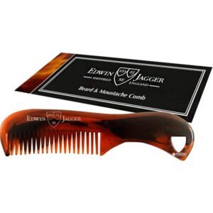 BMC03 Beard & Moustache Comb Barzdos ir ūsų šukos (medžio spalvos)